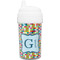 Retro Pixel Squares Toddler Sippy Cup (Personalized)