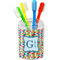 Retro Pixel Squares Toothbrush Holder (Personalized)