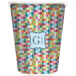 Retro Pixel Squares Waste Basket (Personalized)