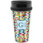 Retro Pixel Squares Acrylic Travel Mug without Handle (Personalized)