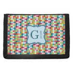 Retro Pixel Squares Trifold Wallet (Personalized)