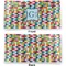 Retro Pixel Squares Vinyl Check Book Cover - Front and Back