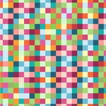 Retro Pixel Squares Wallpaper & Surface Covering (Peel & Stick 24"x 24" Sample)