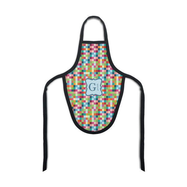 Custom Retro Pixel Squares Bottle Apron (Personalized)