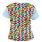 Retro Pixel Squares Women's T-shirt Back