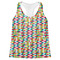 Retro Pixel Squares Womens Racerback Tank Top - 2X Large