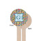 Retro Pixel Squares Wooden 6" Stir Stick - Round - Single Sided - Front & Back