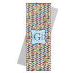 Retro Pixel Squares Yoga Mat Towel (Personalized)