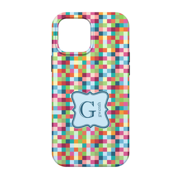 Retro Pixel Squares iPhone 13 Pro Tough Case - Back