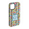 Retro Pixel Squares iPhone Case - Rubber Lined - iPhone 15 Pro (Personalized)