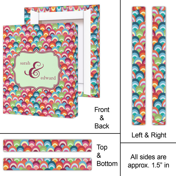 Retro Fishscales 11x14 - Canvas Print - Approval