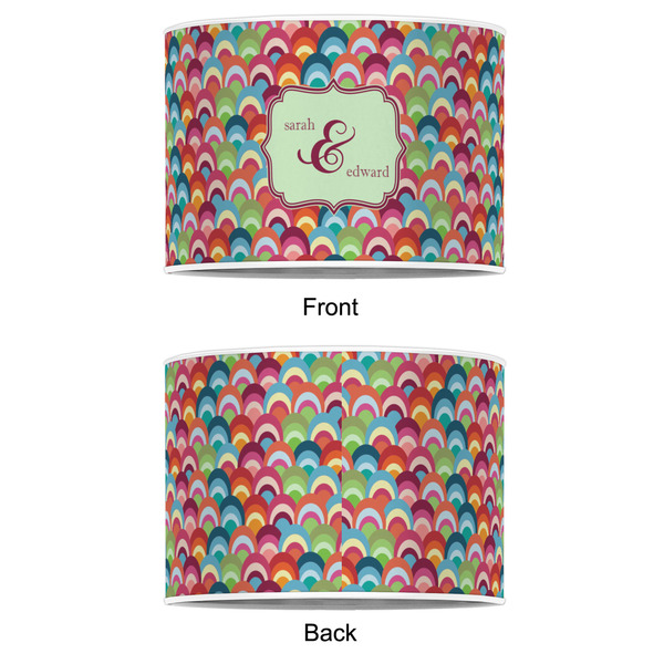 Retro Fishscales 12" Drum Lampshade - APPROVAL (Poly Film)