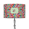 Retro Fishscales 12" Drum Lamp Shade - Fabric (Personalized)
