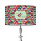 Retro Fishscales 12" Drum Lampshade - ON STAND (Poly Film)