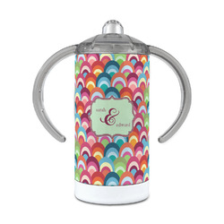 Retro Fishscales 12 oz Stainless Steel Sippy Cup (Personalized)
