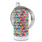 Retro Fishscales 12 oz Stainless Steel Sippy Cups - FULL (back angle)