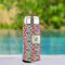 Retro Fishscales Can Cooler - Tall 12oz - In Context