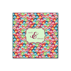 Retro Fishscales Wood Print - 12x12 (Personalized)