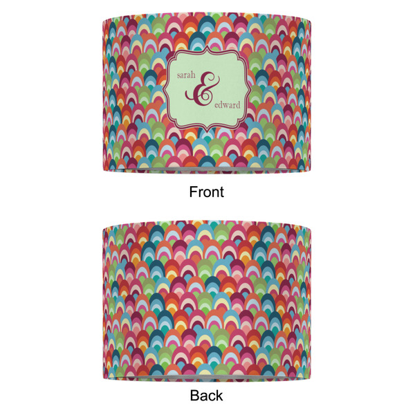 Retro Fishscales 16" Drum Lampshade - APPROVAL (Fabric)