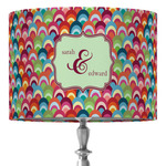 Retro Fishscales 16" Drum Lamp Shade - Fabric (Personalized)