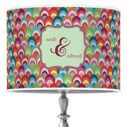 Retro Fishscales 16" Drum Lamp Shade - Poly-film (Personalized)