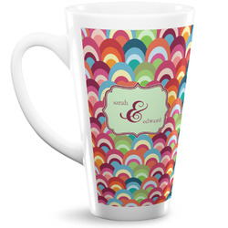 Retro Fishscales Latte Mug (Personalized)