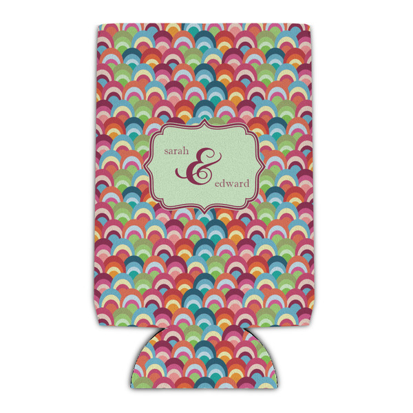 Custom Retro Fishscales Can Cooler (16 oz) (Personalized)