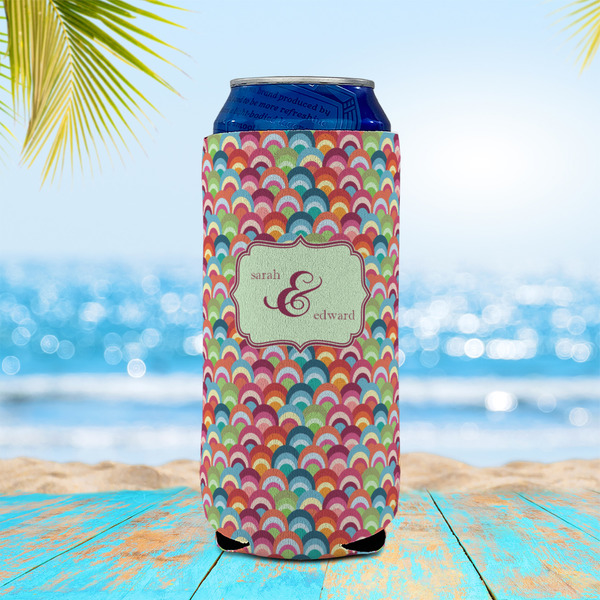 Retro Fishscales 16oz Can Sleeve - LIFESTYLE