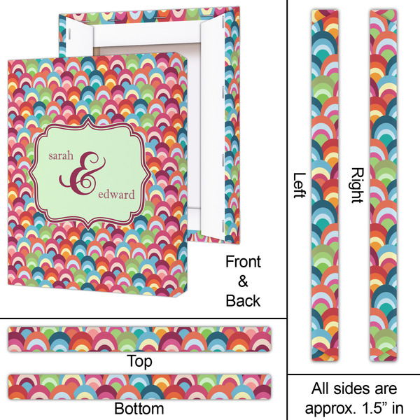 Retro Fishscales 16x20 - Canvas Print - Approval