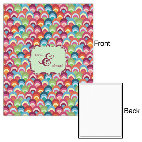 Retro Fishscales 16x20 - Matte Poster - Front & Back