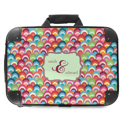 Retro Fishscales Hard Shell Briefcase - 18" (Personalized)