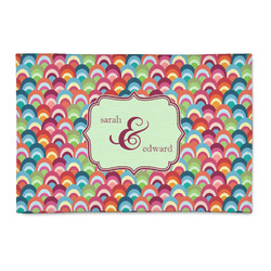 Retro Fishscales Patio Rug (Personalized)