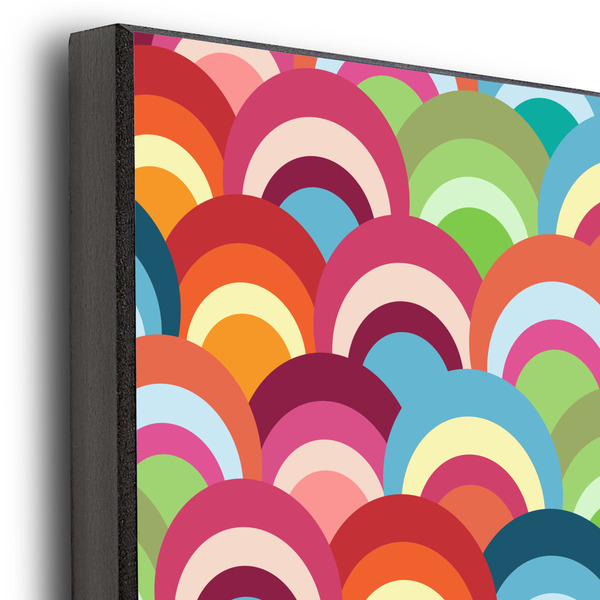 Retro Fishscales 20x24 Wood Print - Closeup