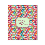 Retro Fishscales Wood Print - 20x24 (Personalized)