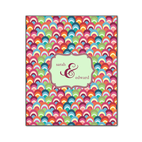 Retro Fishscales 20x24 Wood Print - Front View