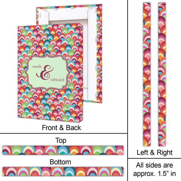 Retro Fishscales 20x30 - Canvas Print - Approval