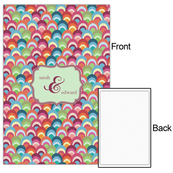 Retro Fishscales 20x30 - Matte Poster - Front & Back