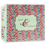 Retro Fishscales 3-Ring Binder - 3 inch (Personalized)