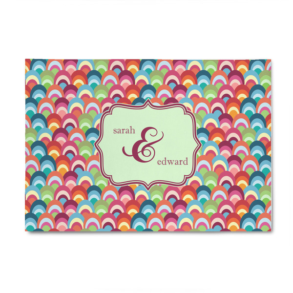 Custom Retro Fishscales 4' x 6' Indoor Area Rug (Personalized)