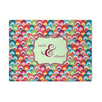 Retro Fishscales Area Rug (Personalized)