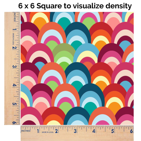 Retro Fishscales 6x6 Swatch of Fabric