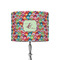Retro Fishscales 8" Drum Lampshade - ON STAND (Fabric)