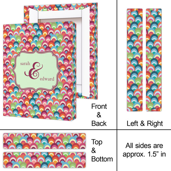 Retro Fishscales 8x10 - Canvas Print - Approval