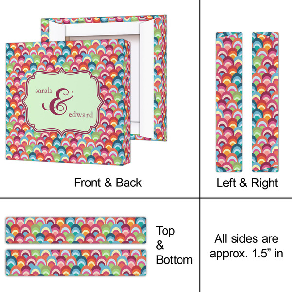 Retro Fishscales 8x8 - Canvas Print - Approval