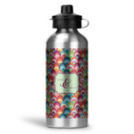 Retro Fishscales Water Bottle - Aluminum - 20 oz (Personalized)