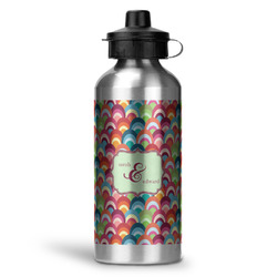Retro Fishscales Water Bottles - 20 oz - Aluminum (Personalized)