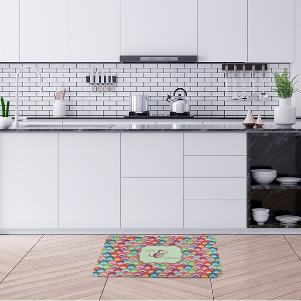 Retro Fishscales Anti-Fatigue Kitchen Mats - LIFESTYLE