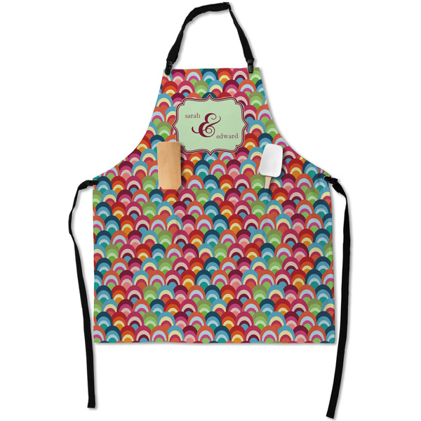 Retro Fishscales Apron - Flat with Props (MAIN)