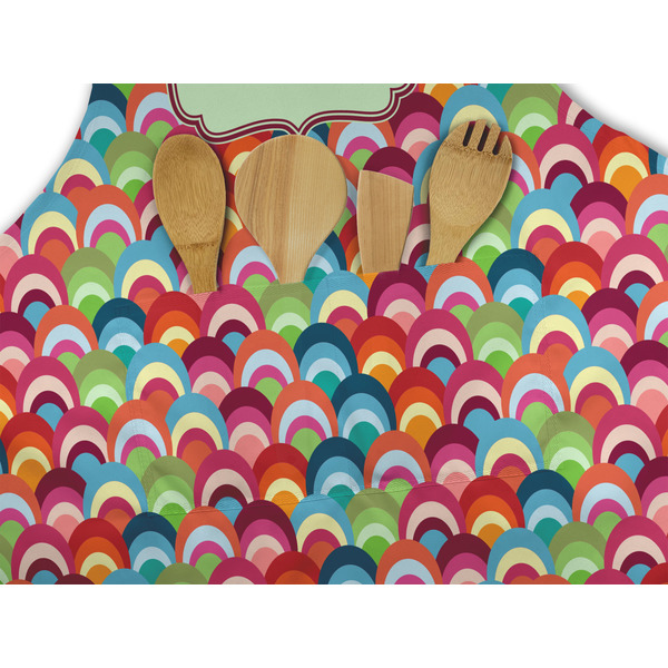 Retro Fishscales Apron - Pocket Detail with Props