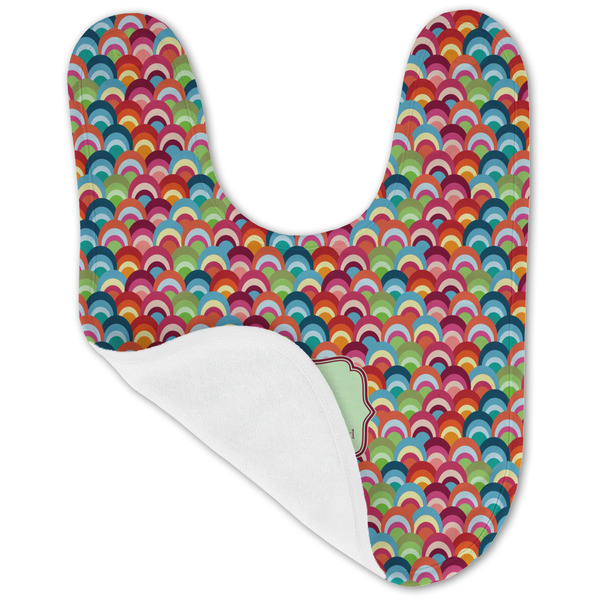 Retro Fishscales Baby Bib - AFT folded